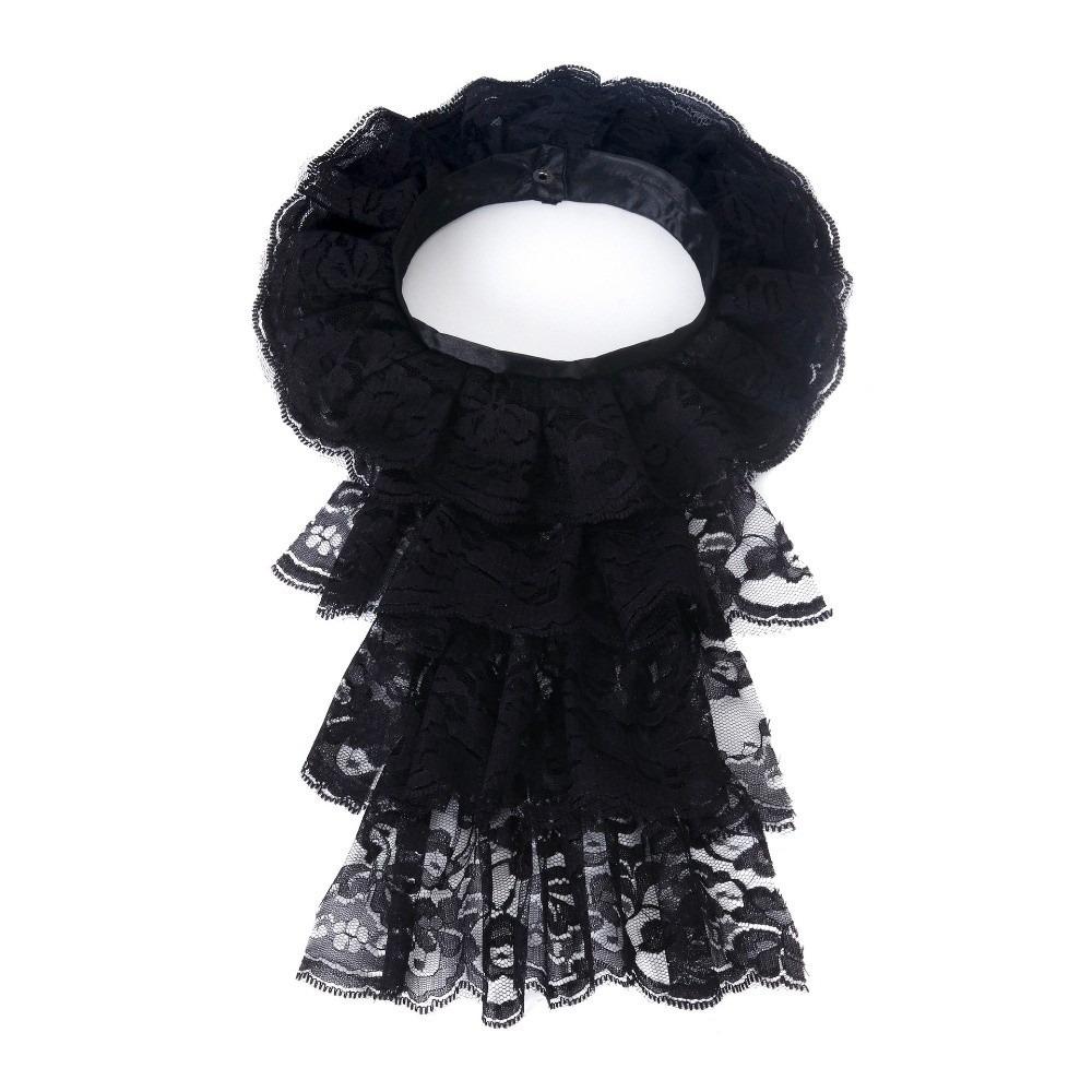 Elegant Lace Jabot Collar Detachable Ralph Collar Stage Performance Costume Accessory