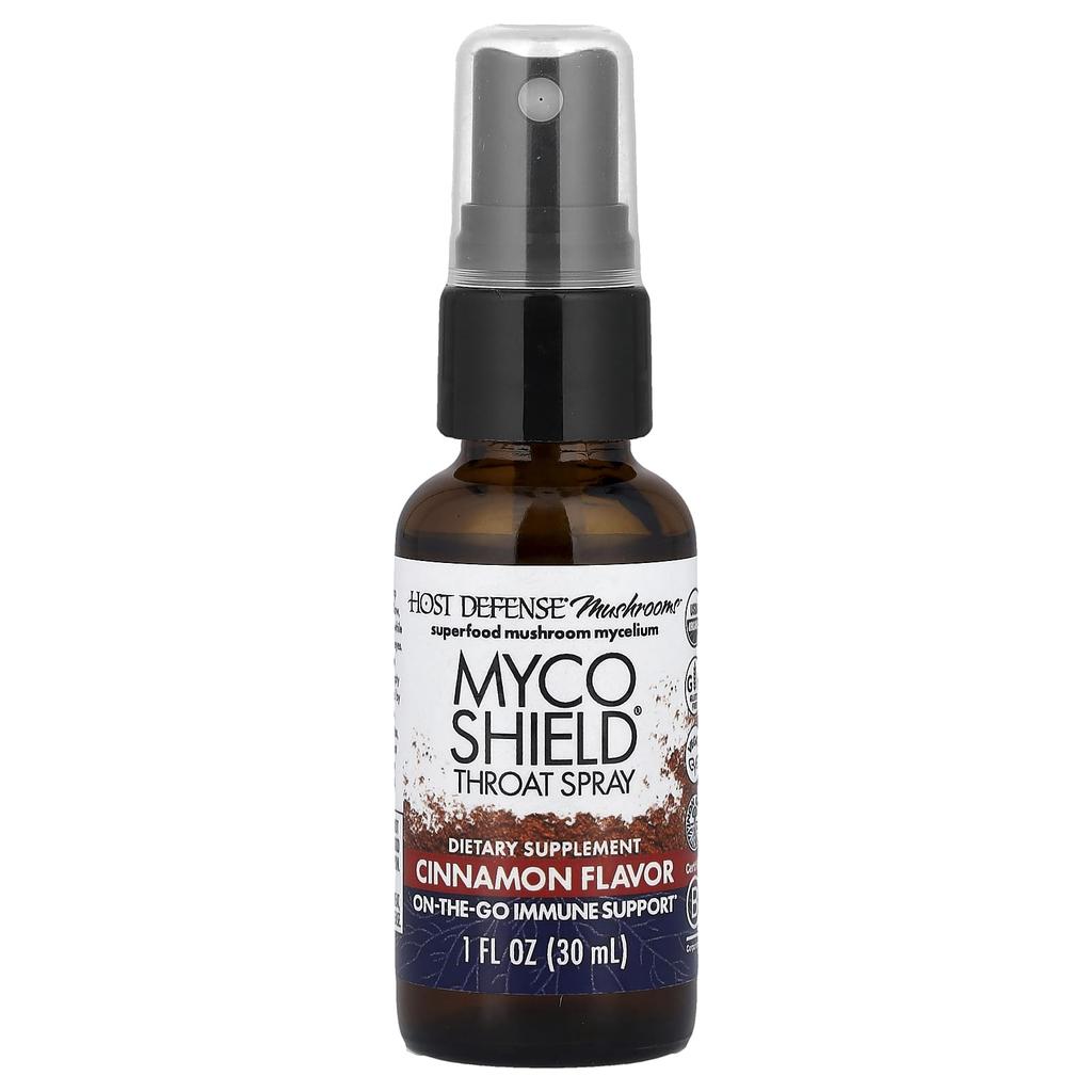 Mushrooms™, Mycoshield® Thyroid Spray, Cinnamon Flavor, 30 Ml (1 Fl Oz)