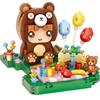 LOZ Mini Nanoblock Bear Boy, Mixed Colors, Korean Popular Toys