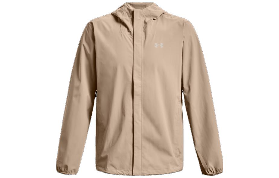 Men's Under Armour Stormproof Jackets Men's Desert Brown Hooded Moderate Other