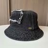 Retro old washed worn denim fisherman hat children spring and summer women's leisure versatile tide basin hat