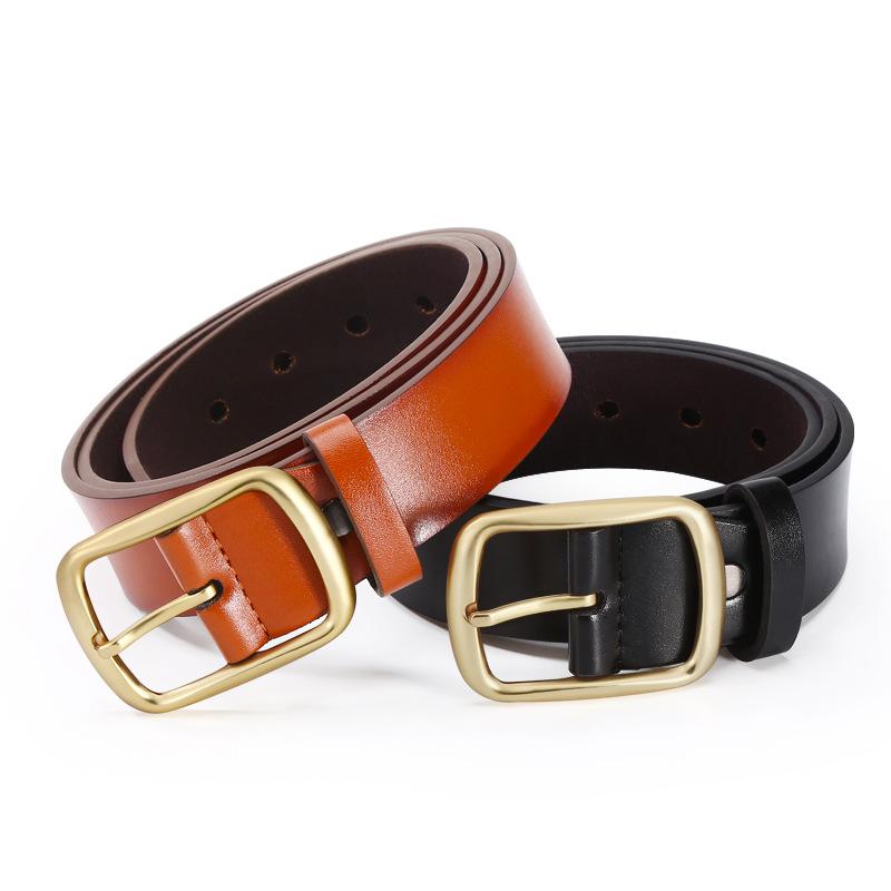 Мужской ремень повседневный ремень из коровьей кожи с пряжкой