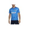 Академия ФК Челси SS24 Футбольная футболка с коротким рукавом Pre-Match Dri-FIT Мужские топы Светло-голубой FN9646-436