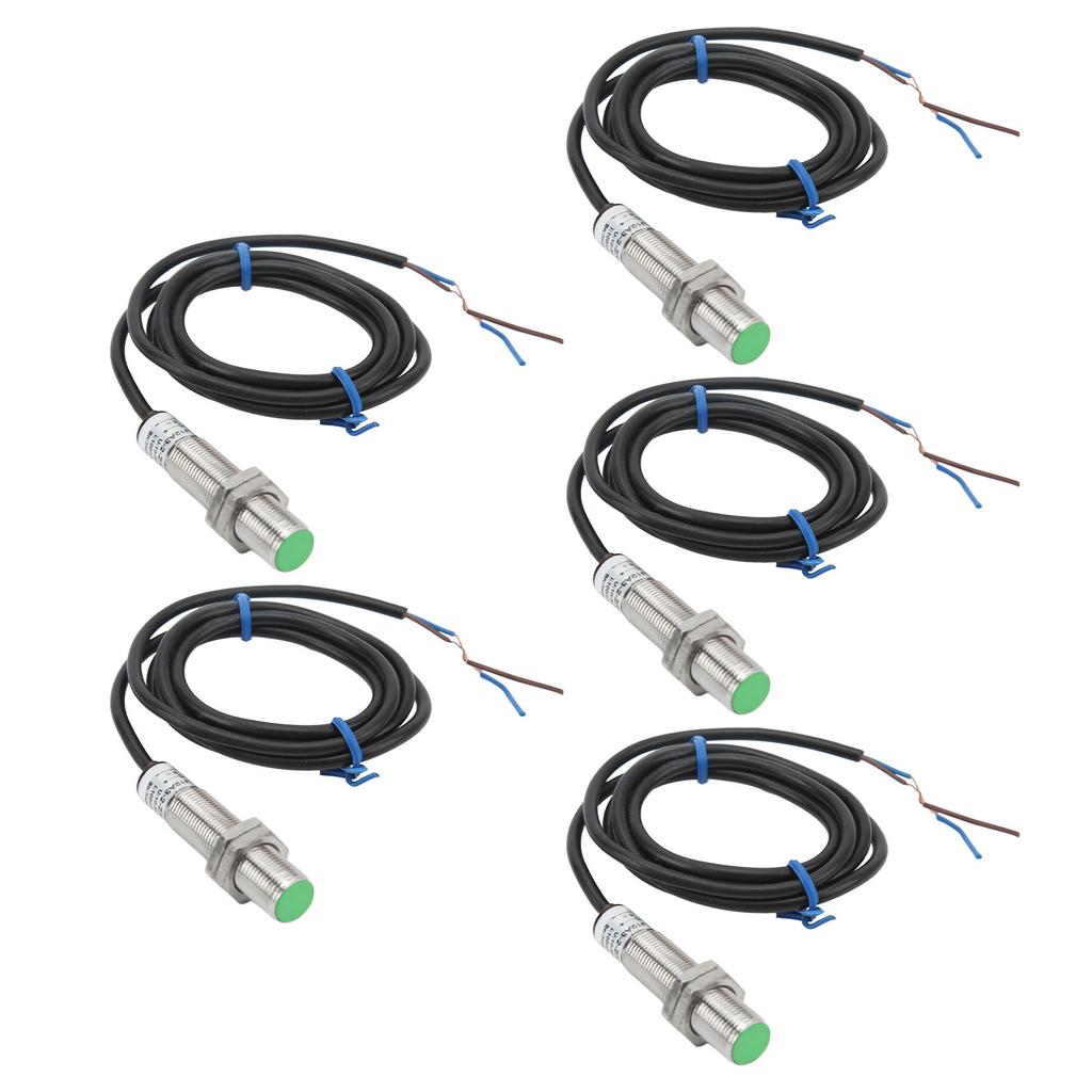 5 шт. Датчик приближения 2-проводной нормально разомкнутый M12x1 переключатель обнаружения приближения 10‑36 В постоянного тока аксессуар