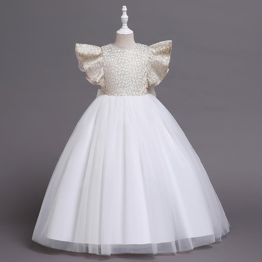 Children's Catwalk Evening Dress In The Big Children's Dress Princess Dress Sparkling Kids Birthday Dress Elegant Soft Party Dress Ball Gown for Girls