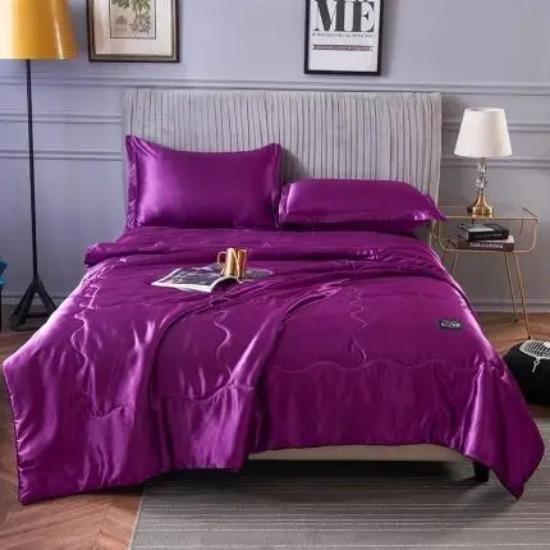 Новое высококачественное шелковое летнее одеяло Мягкое и удобное Высококлассное кондиционер Однотонное летнее тонкое одеяло