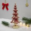 Christmas Tree Tree Figurine Xmas Ornament Resin Snowy Tabletop Decor Elegant Holiday Centerpiece for for Home Living Room Bookshelf