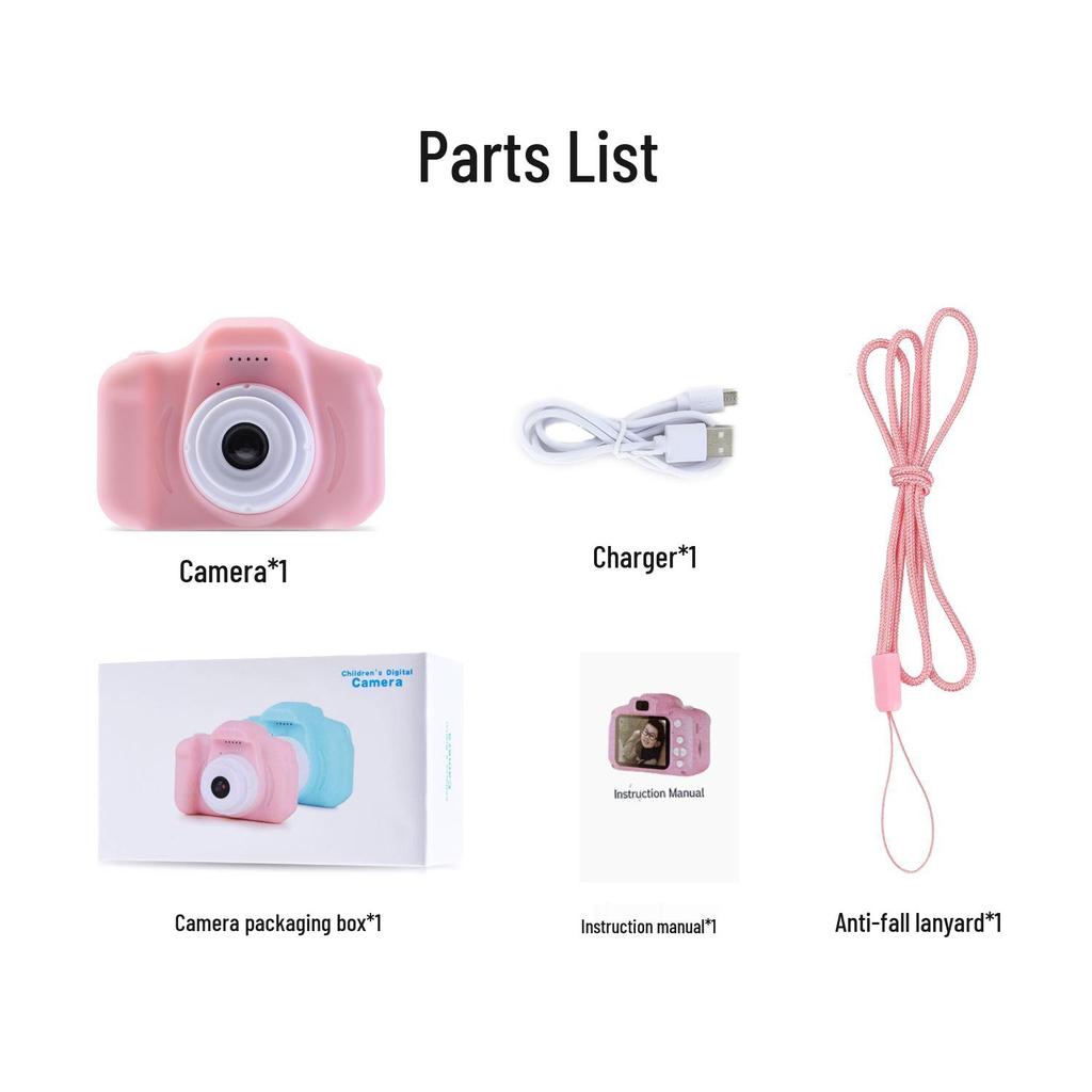 Cross-Border Digital Cartoon Kids Mini SLR Sports Camera Toy