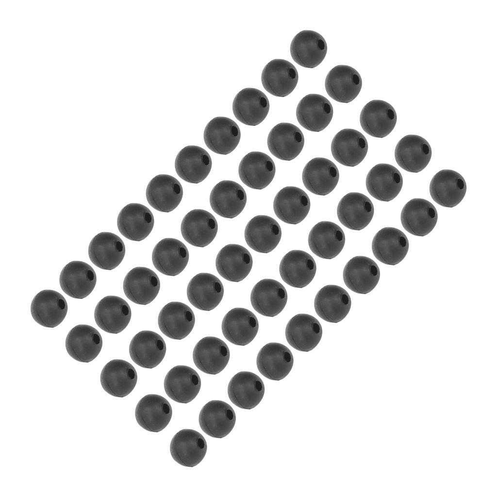 50 шт. бусин для ловли карпа, диаметр 6 мм, мягкие бусины для ловли карпа, аксессуары для ловли карпа, черные