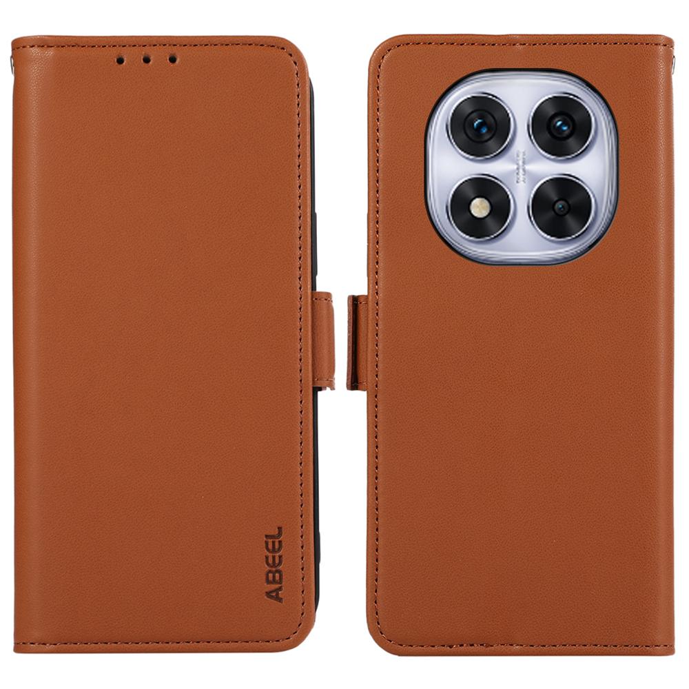 ABEEL Чехол для Xiaomi Redmi Note 14 Pro 5G/Poco X7 5G Кожаный чехол для телефона с RFID-блокирующим кошельком