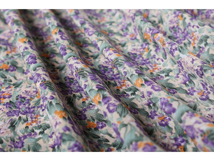 Summer Floral French-Design Dress - High-End, Short-Sleeved, Medium-Length for Women