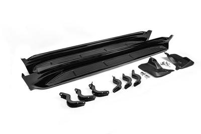 Боковые пороги (2015-2021) Белый цвет для Toyota Land Cruiser 200