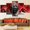 Настенное искусство для геймеров без рамы 5 шт. God Of War Kratos Игровые холщовые постеры Картинки HD-печать Картины Декор для дома Декор гостиной