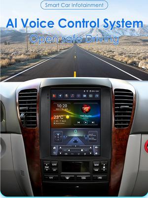 Carplay 4G 9.7 Tesla Style Screen Android 13 Автомобильное радио для Kia Sorento BL 2002-2006 Интеллектуальный экран Мультимедиа Видеоплеер Navi GPS Стерео WIFI