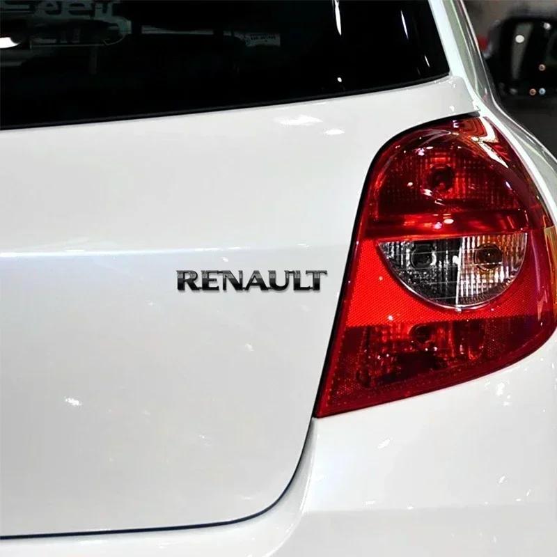For Renault 2026 New Hub Caps ABS 3D logo Car Rear Trunk Emblem Badge Sticker for Renault Megane 2 Duster Logan Captur Clio Lagu