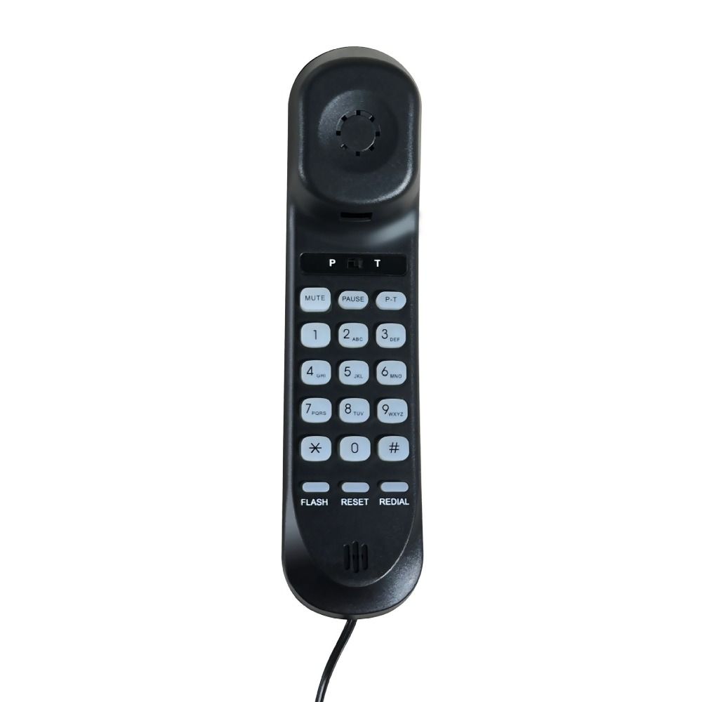 Large Buttons Corded Desktop Phone Flash Mute Redial Wall Mountable Phone For Seniors