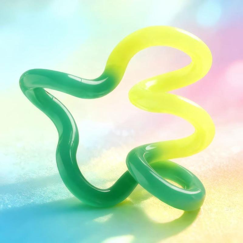 Игрушка-антистресс Tangle с гальваническим покрытием, меняющая цвет в зависимости от температуры, светящаяся, для снятия стресса, улучшения концентрации, для взрослых, офисные подарки