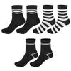 5a Of Retro Crew Socks For Women Comfortable And Soft Striped Calf Socks Socks Women Athletic