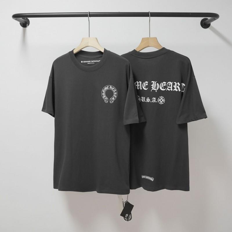 Unisex Cotton T-Shirt With Embroidered Cross Sanskrit Print Loose Fit Short Sleeve Tee