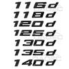 Car ABS Trunk Letter Badge Emblem Decal Sticker For BMW 1 Series 116d 118d 120d 125d 130d 135d 140d E81 E82 E87 E88 F20 F21