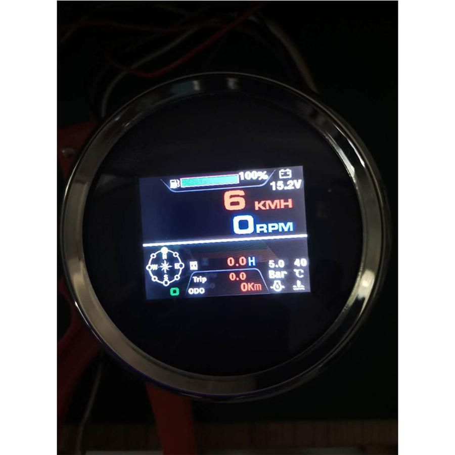 10 в 1 85 мм GPS Спидометр Одометр Тахометр Вольтметр Температура воды Уровень топлива