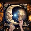 Узор Солнца и Луны Астрологическая Скатерть Таро Гадания Скатерть Алтари Ткань для Гаданий Аксессуар для Настольной Игры