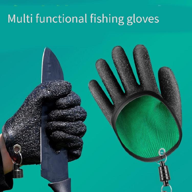 1Pair Fishing Glove with Magnetic Release NonSlip Fishing Catching Glove