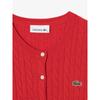 Lacoste Womens Cable Crewneck Cardigan Af091e 54n 240 q2nAf091e 54n240