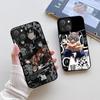 KK-10 Demon Slayer Soft Black Case for iPhone XR 14 15 11 12 13 6 7 8 X XS Pro Max Samsung S22 S23 S21 S24 FE Ultra S8 Plus