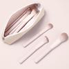 Tao Yao Portable Makeup Brush Set: Eyeshadow, Blush, Contour, Blending, Nose Shadow, Foundation Brushes with Storage Bag