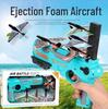 Светящийся самолет-пистолет с выбросом пены для детей - Модель планера-бумеранга для улицы