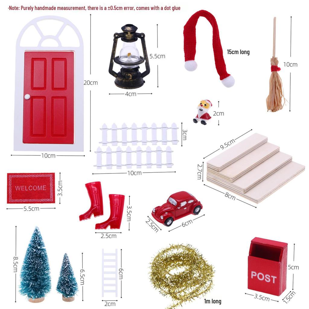 Набор Рождественских Украшений для Кукольного Домика – Настраиваемые Миниатюры и Поделки