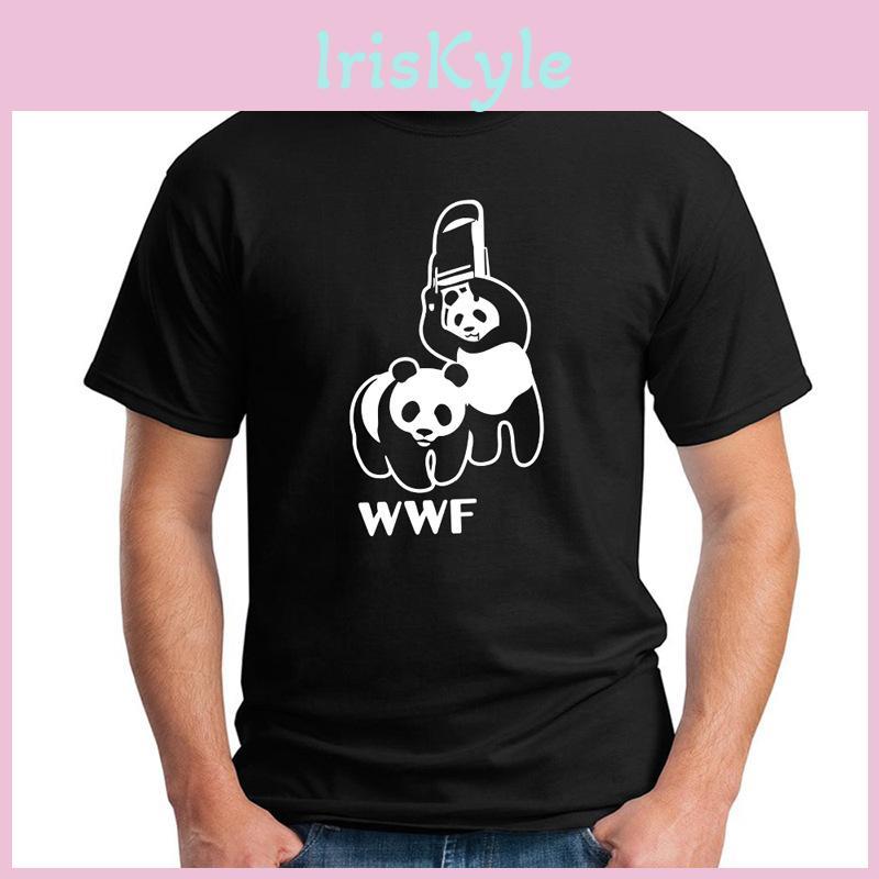 Новая мужская модная футболка Wwf с пандой, смешная юмористическая футболка с коротким рукавом и круглым вырезом