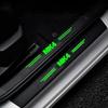 ASGBH1 For Volkswagen VW MK4 Logo  Luminous Auto Door Sill Protect Decals Anti Scratching, Car Threshold Strip Welcome Pedal Sticker