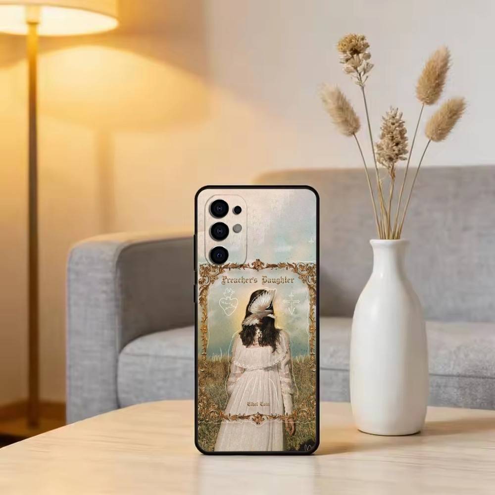 E-Cain EC Theme Phone Case For Samsung S25,S24,S21,S22,S23,S30,Ultra,S20,Plus,Fe,Lite,Note,10,Black Cover
