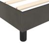 Box Spring Bed Frame Dark Gray 140 x 200 cm Velvet