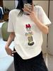 2026 Spring Women's Casual Cartoon Print Round Neck T-shirt - Short Sleeve, Versatile, New Arrival