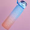 Бутылка для воды 1 л с соломинкой градиентная бутылка для питьевой воды герметичная откидная крышка