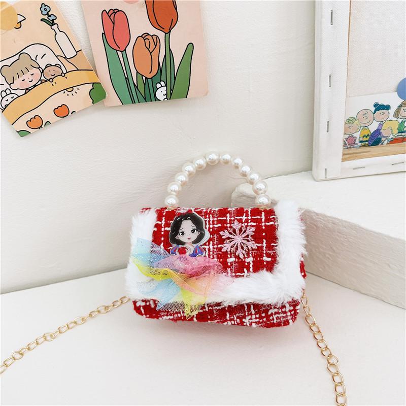 Knot Stylish Butterfly Girls Handbag Pearl Shoulder Bag For Children With Cute Design