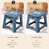Folding Chair Lightweight Folding Step Stool Multi Purpose Handheld Thickened Footstool Non-Slip Plastic Small Benches Kitchen