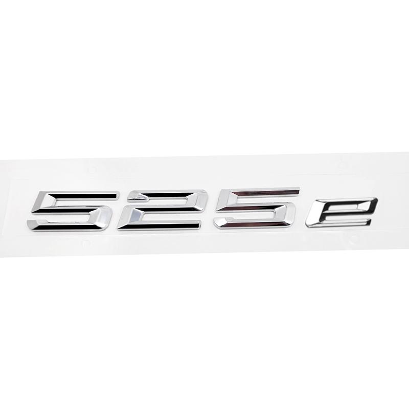 ABS Car Rear Trunk Letters Logo Badge Emblem Sticker For BMW 5 Series 520e 525e 528e 530e 535e 540e 550e E39 E60 E61 F10 F11 G30