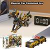 Magical   Car Combined Magnetic Absorption Transformation Children's Day Gift Toy Car