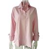 Womens Solid Color Loose Flared Sleeve Tops Ladies Long Sleeve Buttons T Shirt Blouse