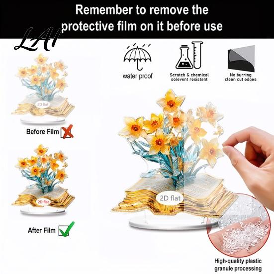 Office Desk Xmas Ornament Cartoon Christmas Coffee Cup House Ornaments 2D Acrylic Tree Tabletop Creative Figurine Decor Mini Holiday Home Decor for