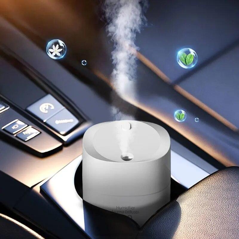 Новый Ультразвуковой Диффузор с USB-зарядкой, Умный Автомобильный Увлажнитель Воздуха, Мини-портативный Настольный Увлажнитель Воздуха