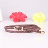 New Hand-Woven Women's Pin Buckle Thin Belt