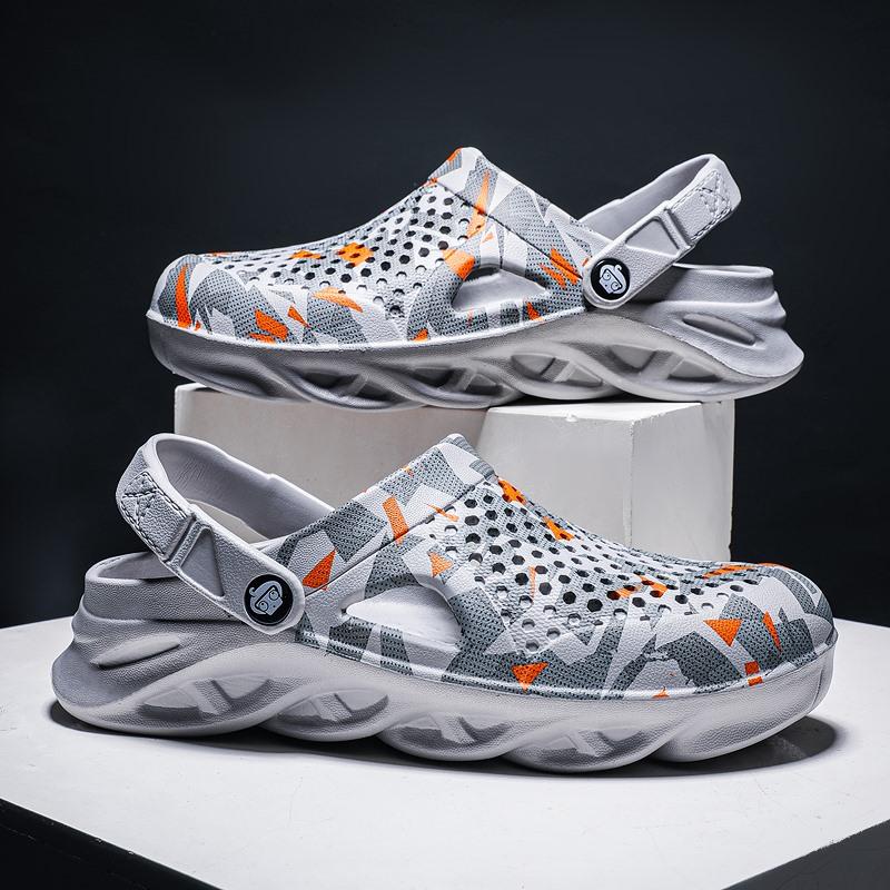 Сандалии мужские летние повседневные пляжные туфли сабо полутапочки