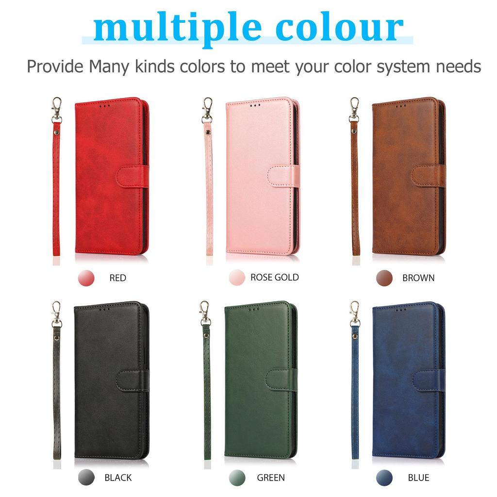2 In 1 Detachable Magnetic Leather Wallet Case For iPhone 16 15 14 13 12 11 Pro Max Plus XR Samsung S25 S24 S23 S22 S21 S20 Ultra Plus A16 A15 A55 A54