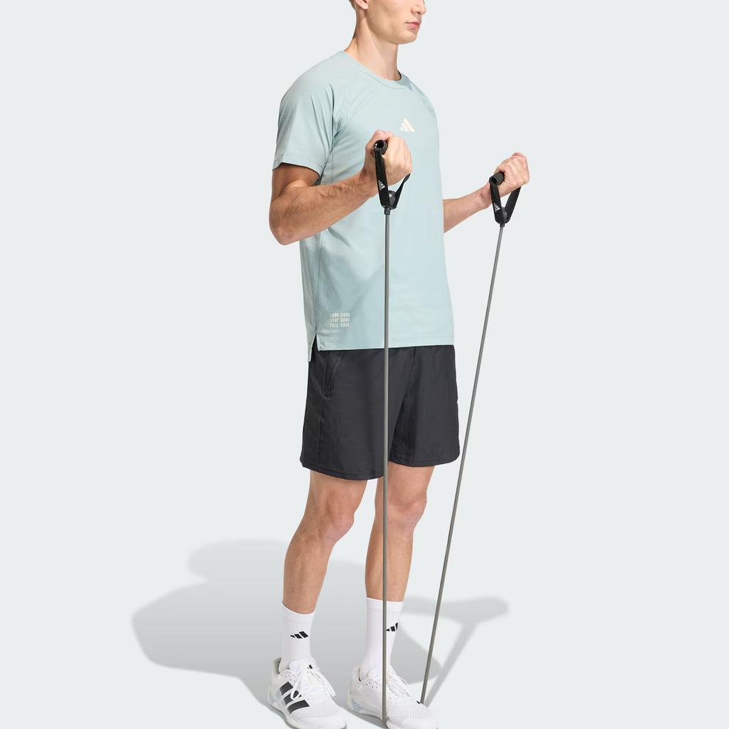 adidas Climacool Тренировочная Быстросохнущая Спортивная Вязаная Футболка с Коротким Рукавом для Фитнеса Мужская tops HZ9649