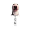 1Pc Funny Cat Meme Acrylic Badge Holder Retractable Easy Pull Badge Reel Lanyard for ID Card Holder Name Tag Key Nurse Accessory